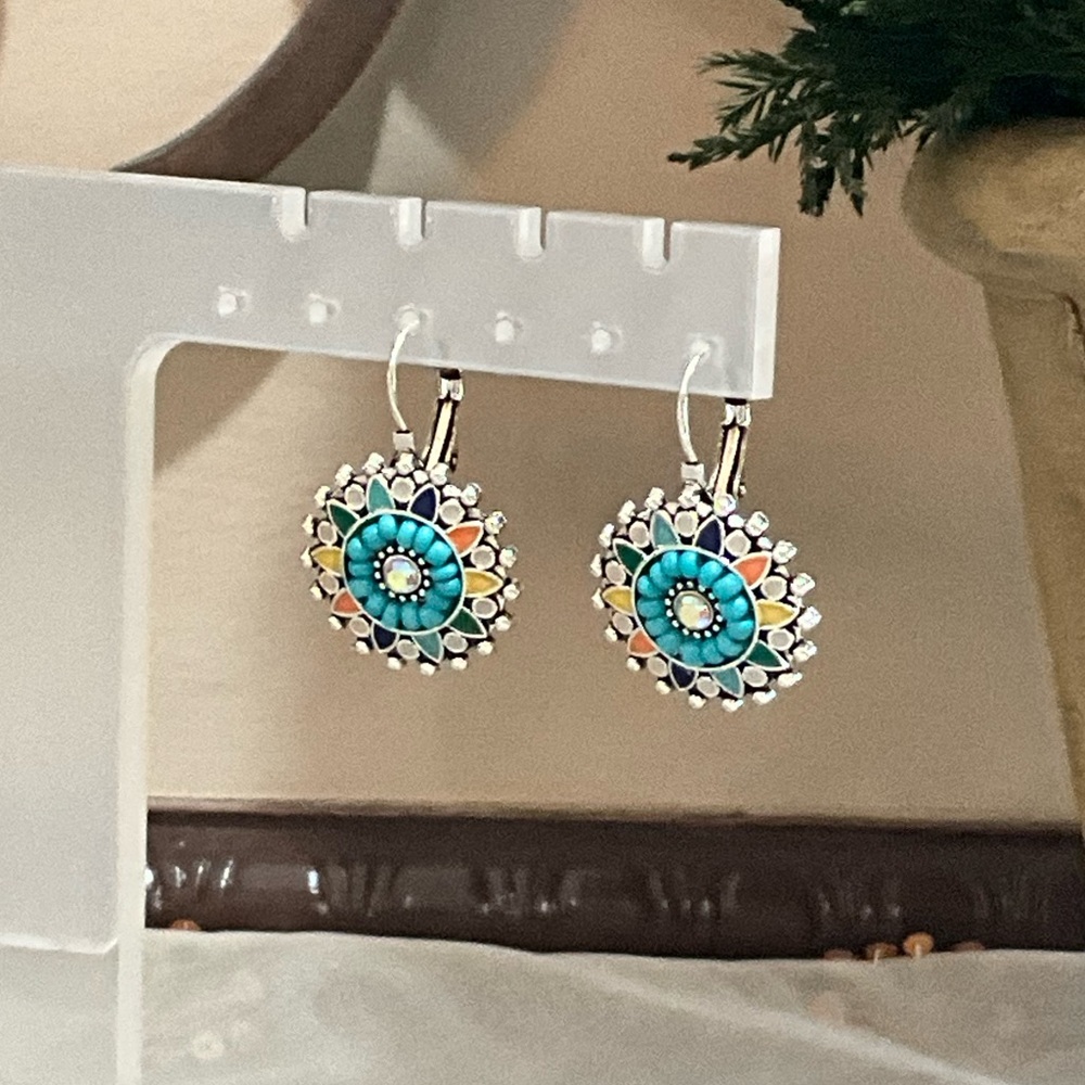 Colorful Mandala Earrings - Picture 5 of 9